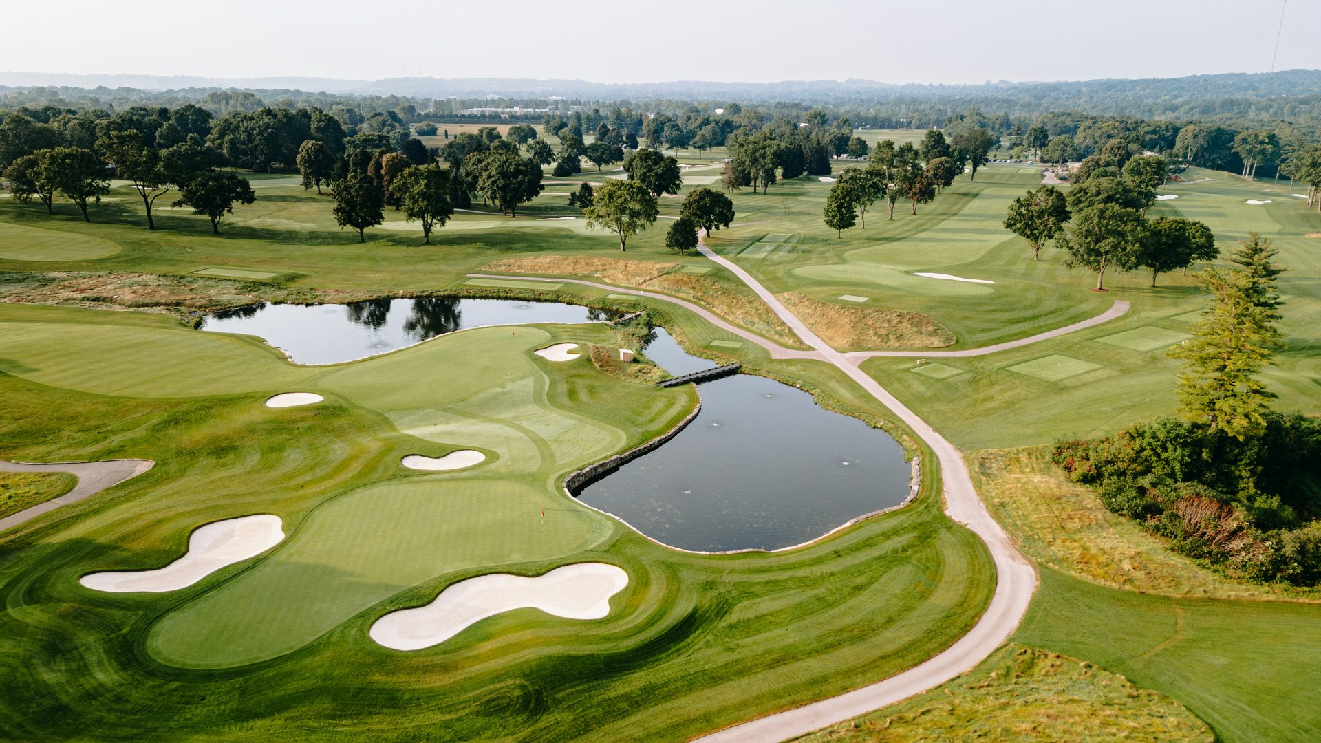 Fairway and ponds at Oak Crest