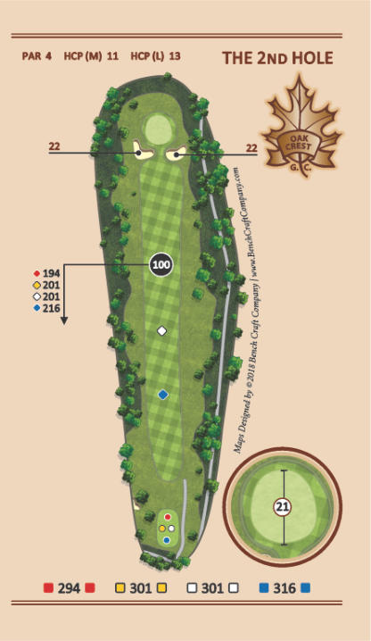 Hole 2 - Sigh of Relief - Oak Crest Golf Course