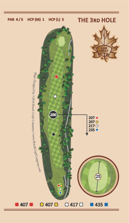Hole 3 - Diabolical - Oak Crest Golf Course