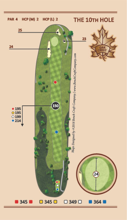 Hole 10 - Plateau - Oak Crest Golf Course