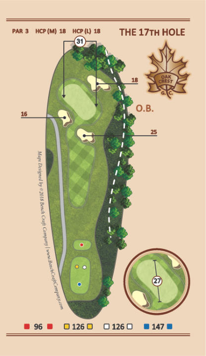 Hole 17 - Deception - Oak Crest Golf Course