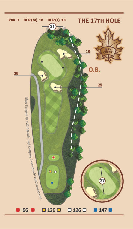 Hole 17 - Deception - Oak Crest Golf Course