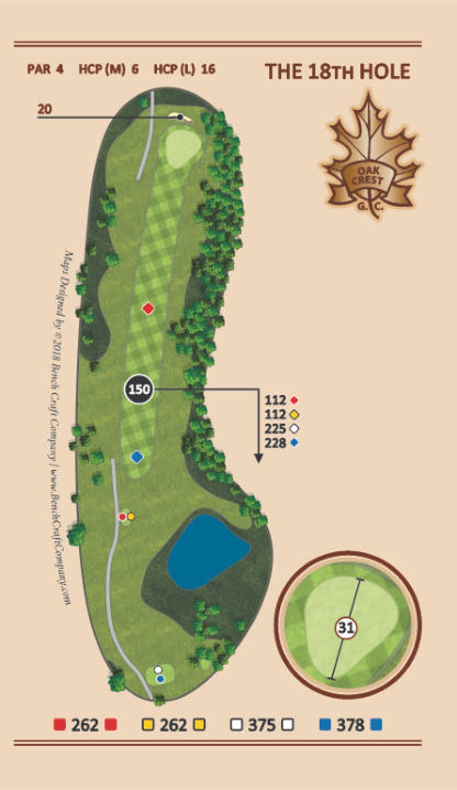 Hole 18 - Slingshot - Oak Crest Golf Course