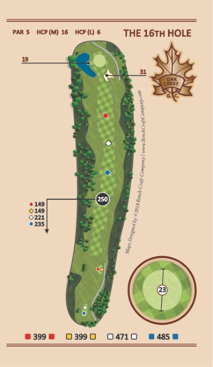 Hole 16 - Cattail - Oak Crest Golf Course